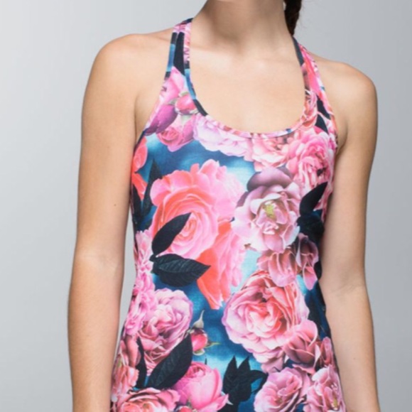 lululemon athletica Tops - Lululemon Secret Garden floral tank. Size 6